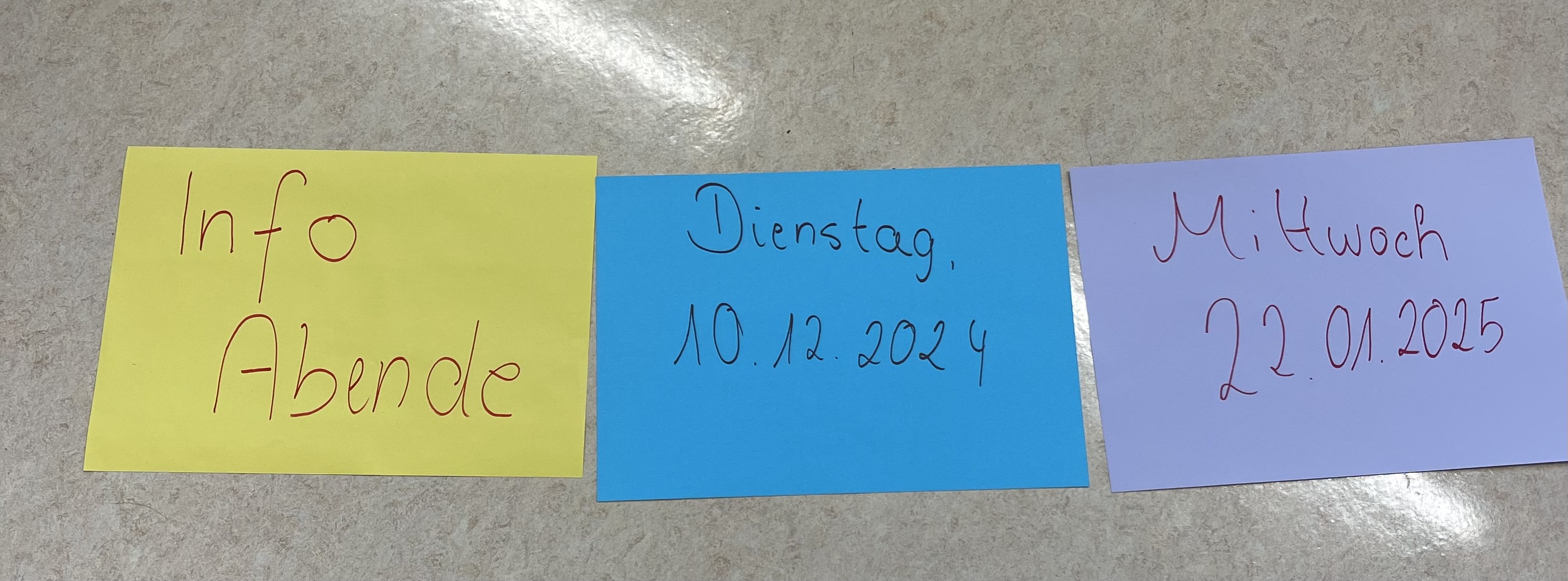 Termine unserer Info-Abende